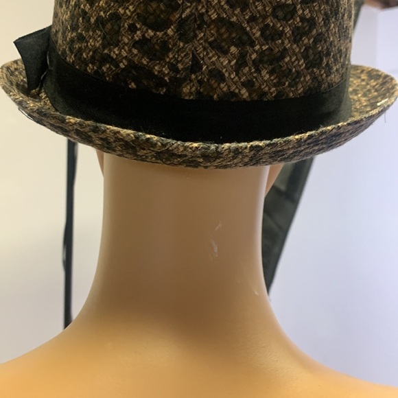 Scala Pronto Leopard Print Fedora Hat - Picture 6 of 12